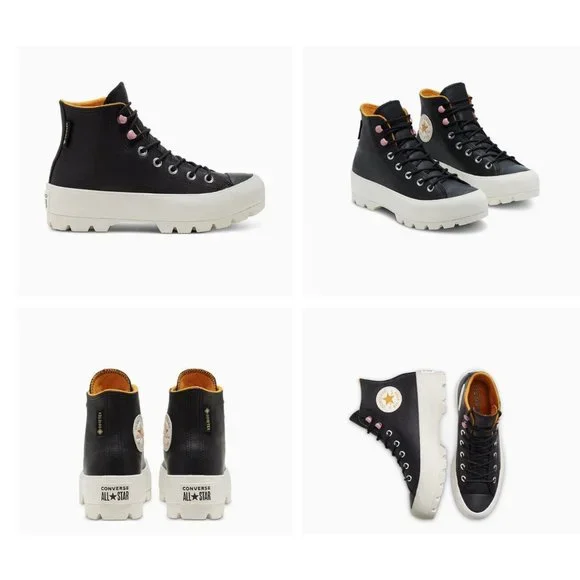Converse CTAS Lugged Winter Hi Women's Sneaker Shoe Limited Black 568763C - Picture 3 of 3